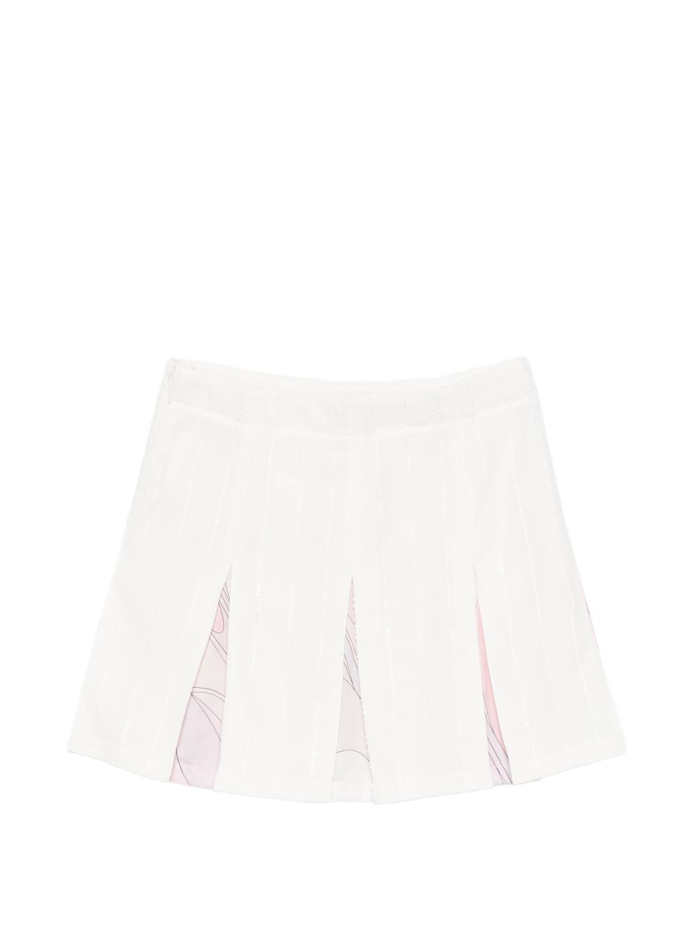 Gonna plissettata per bambina Emilio Pucci Junior bianca con stampa PY7A71 S0228 101BC EMILIO PUCCI KIDS