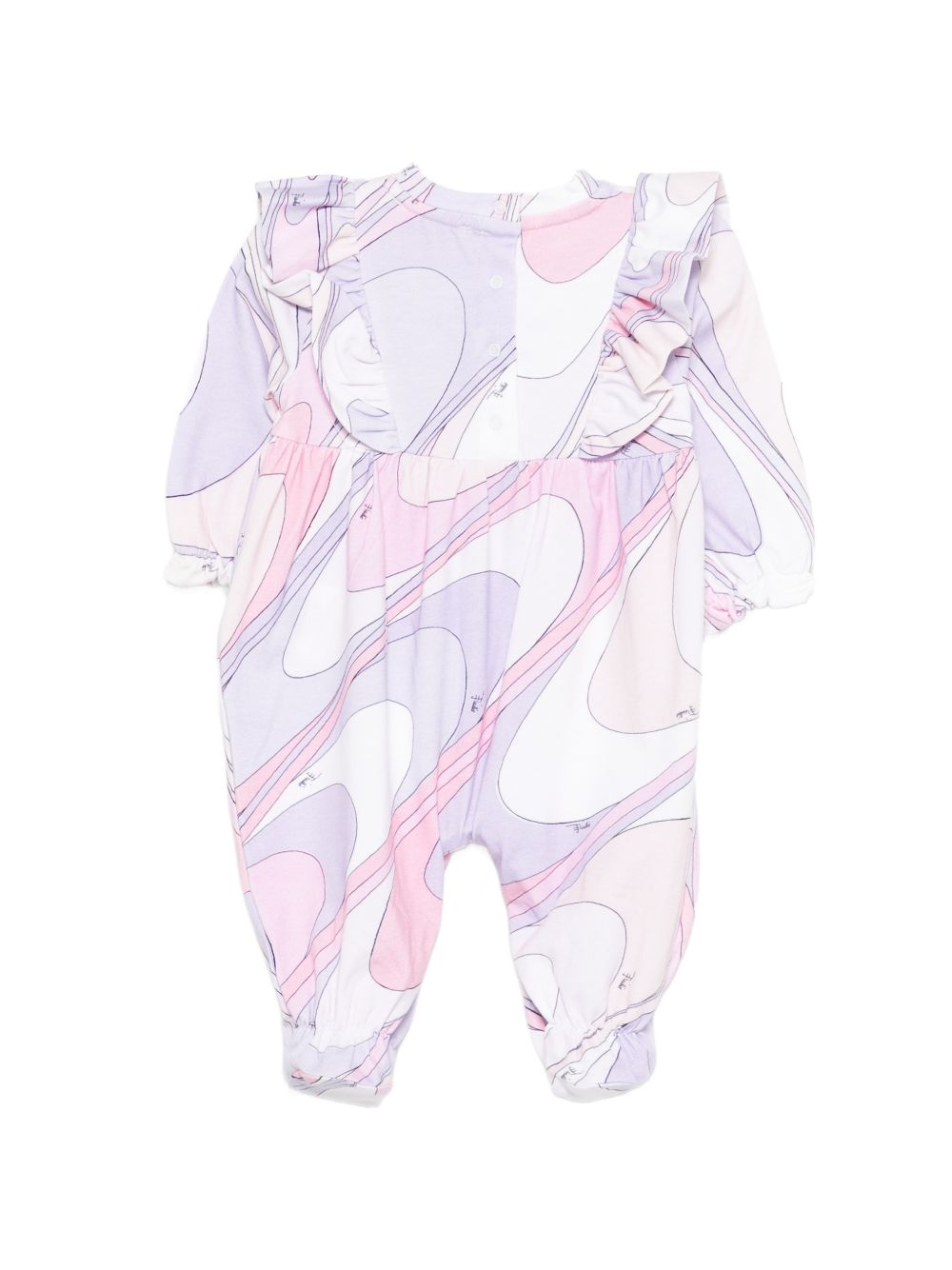 Tutina con fantasie per neonata Emilio Pucci Junior multicolor con scollo rotondo PYB000 Z3688 508LI EMILIO PUCCI KIDS