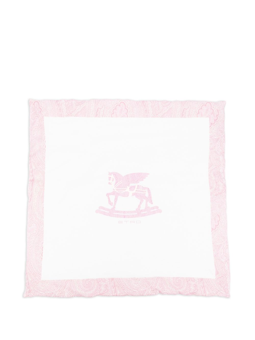 Coperta per neonata ETRO KIDS Pegaso bianco con stampa paisley GY0520 Z3672 102RS ETRO KIDS