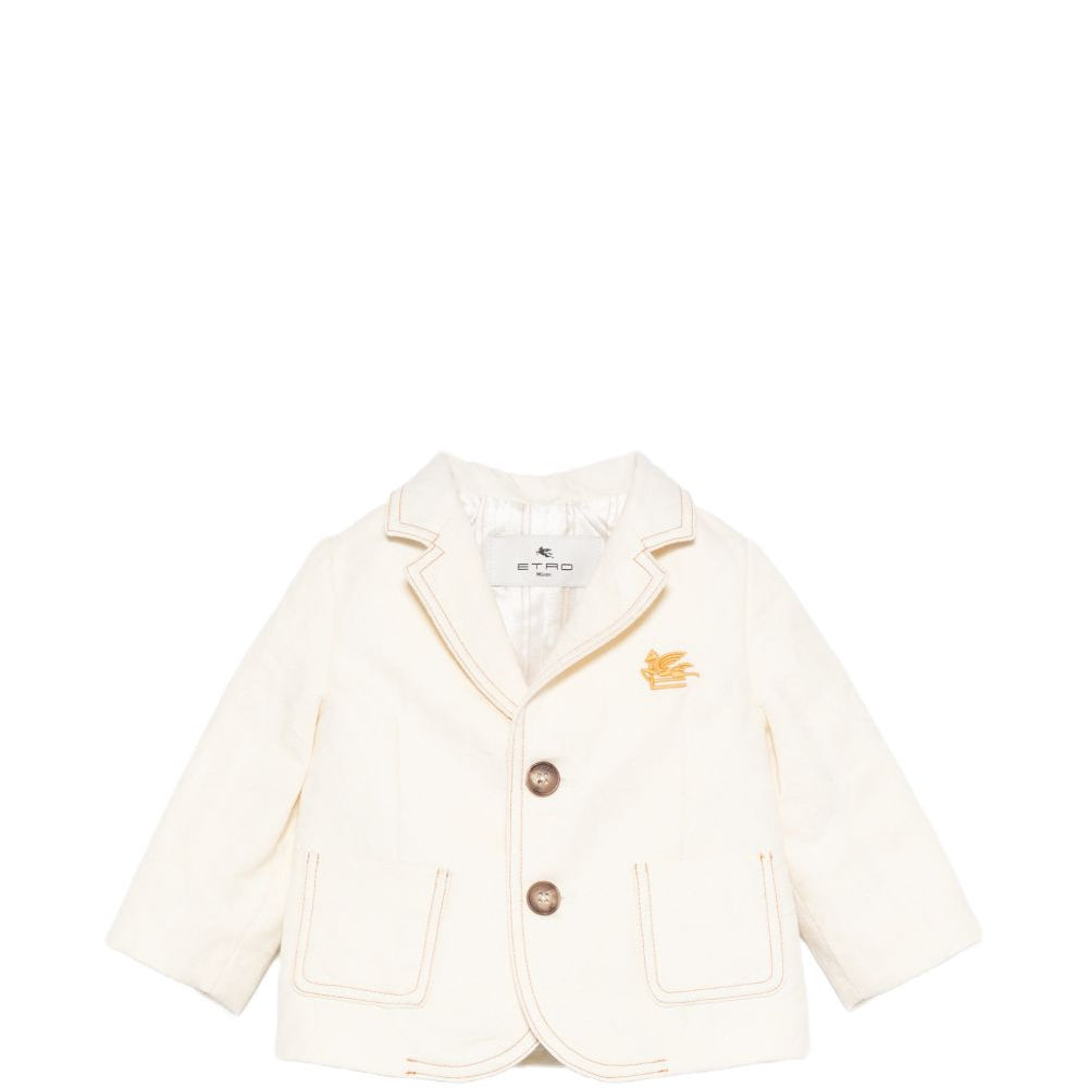 Blazer per neonato Etro Kids beige con revers a lancia GY2504 I0308 105 ETRO KIDS