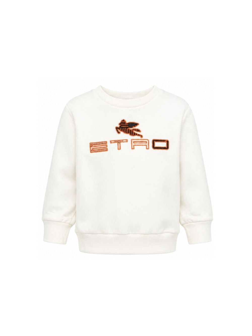 Felpa girocollo per bambino Etro Kids bianca con logo GY4P50 Z3183 102 ETRO KIDS