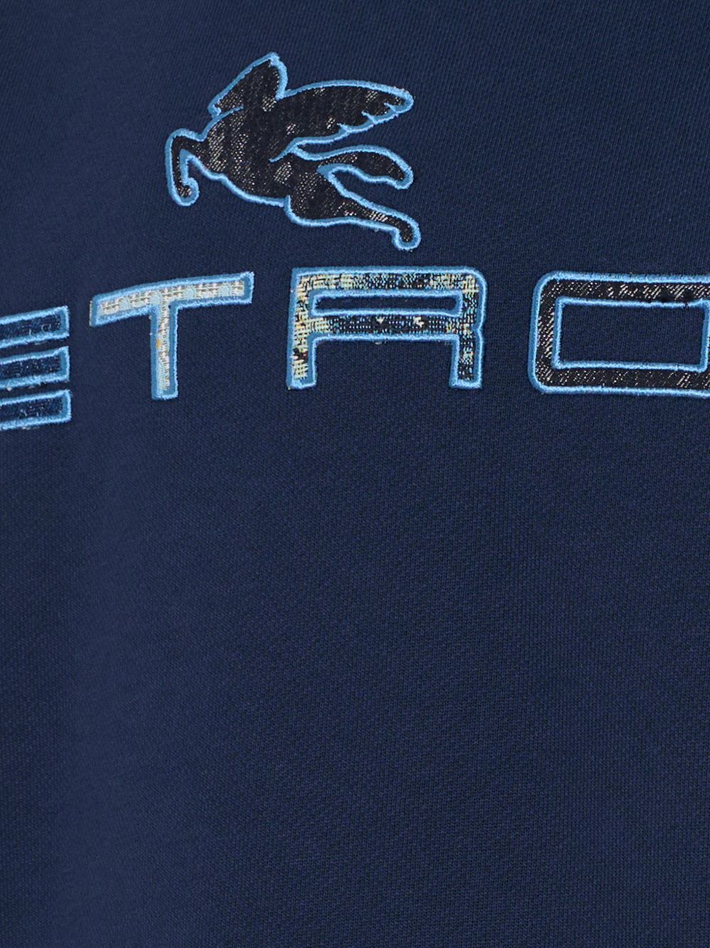 Felpa per bambino Etro Kids blu con logo sul davanti GY4P50 Z3183 617 ETRO KIDS