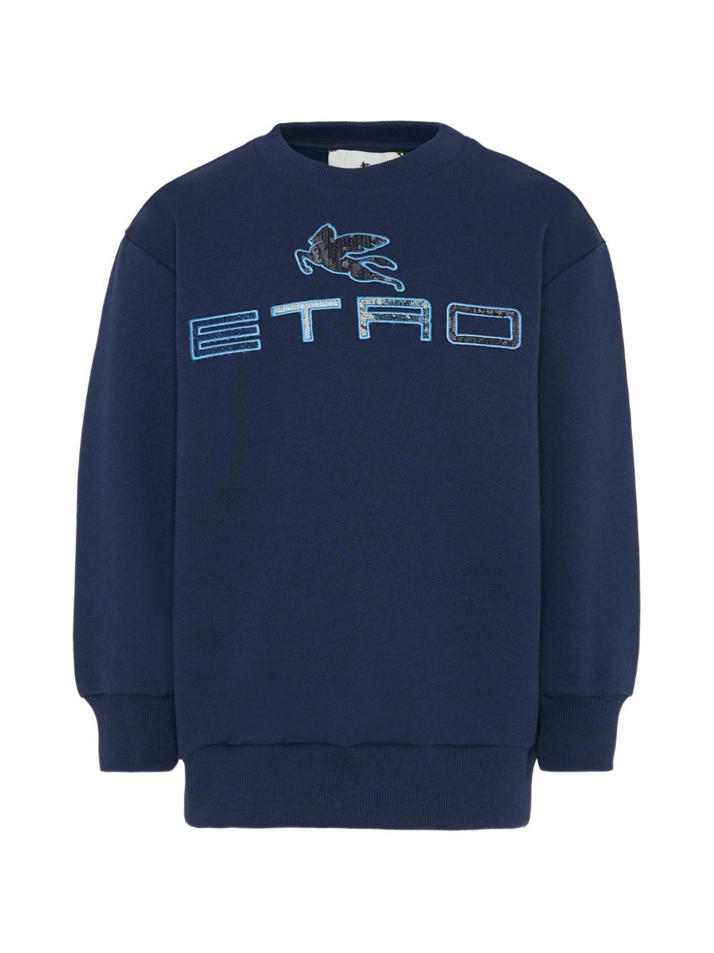 Felpa per bambino Etro Kids blu con logo sul davanti GY4P50 Z3183 617 ETRO KIDS