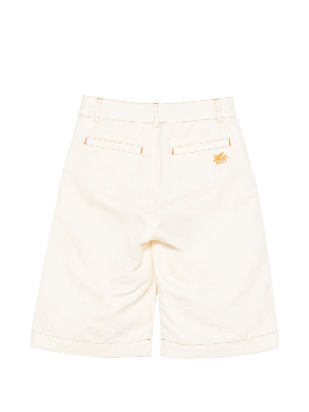 Shorts per bambino Etro Kids bianco con Pegaso ricamato sul retro GY6P09 I0308 105 ETRO KIDS