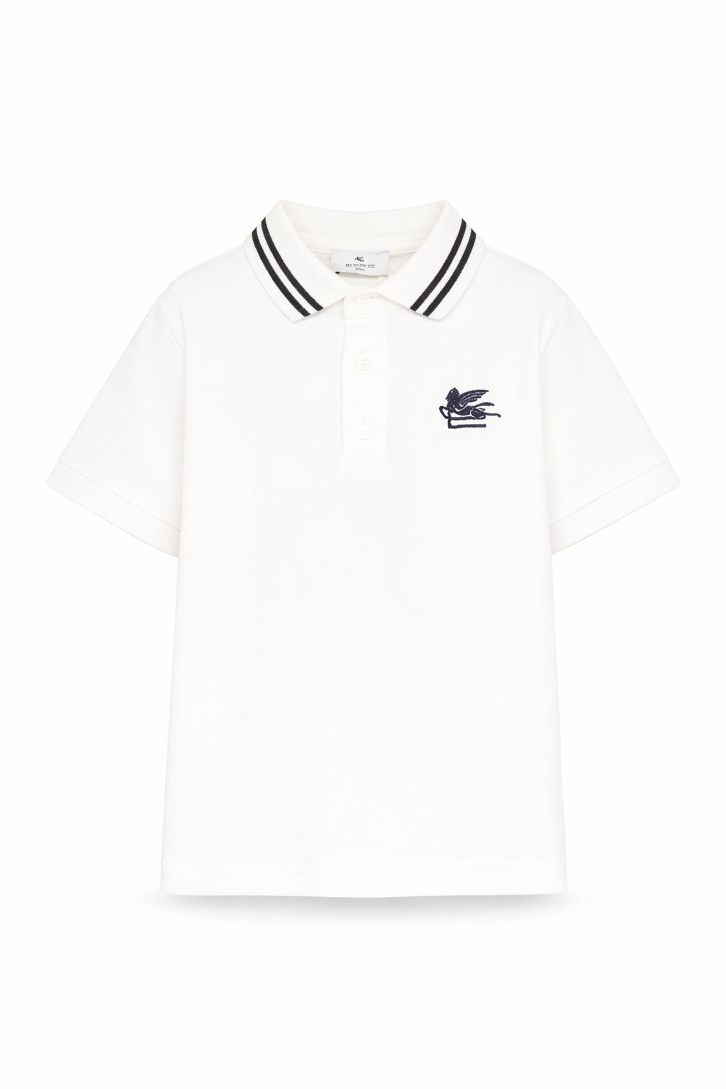Polo per bambino Etro Kids bianca con logo ricamato GY8P11 Z2119 101 ETRO KIDS
