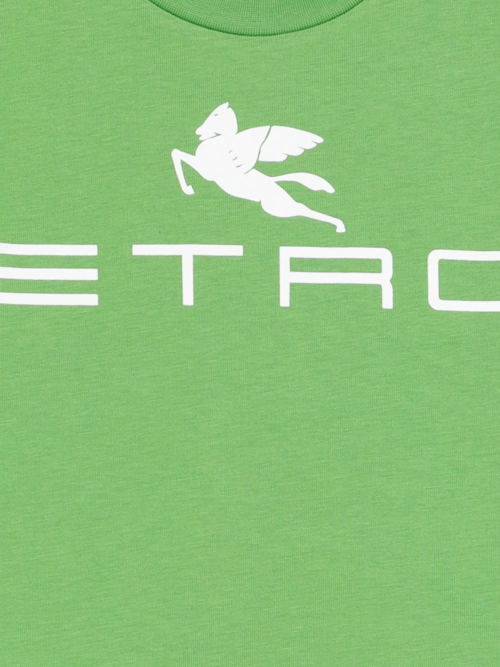 T-shirt per bambino Etro Kids verde con stampa logo GY8Q11 Z3672 773 ETRO KIDS