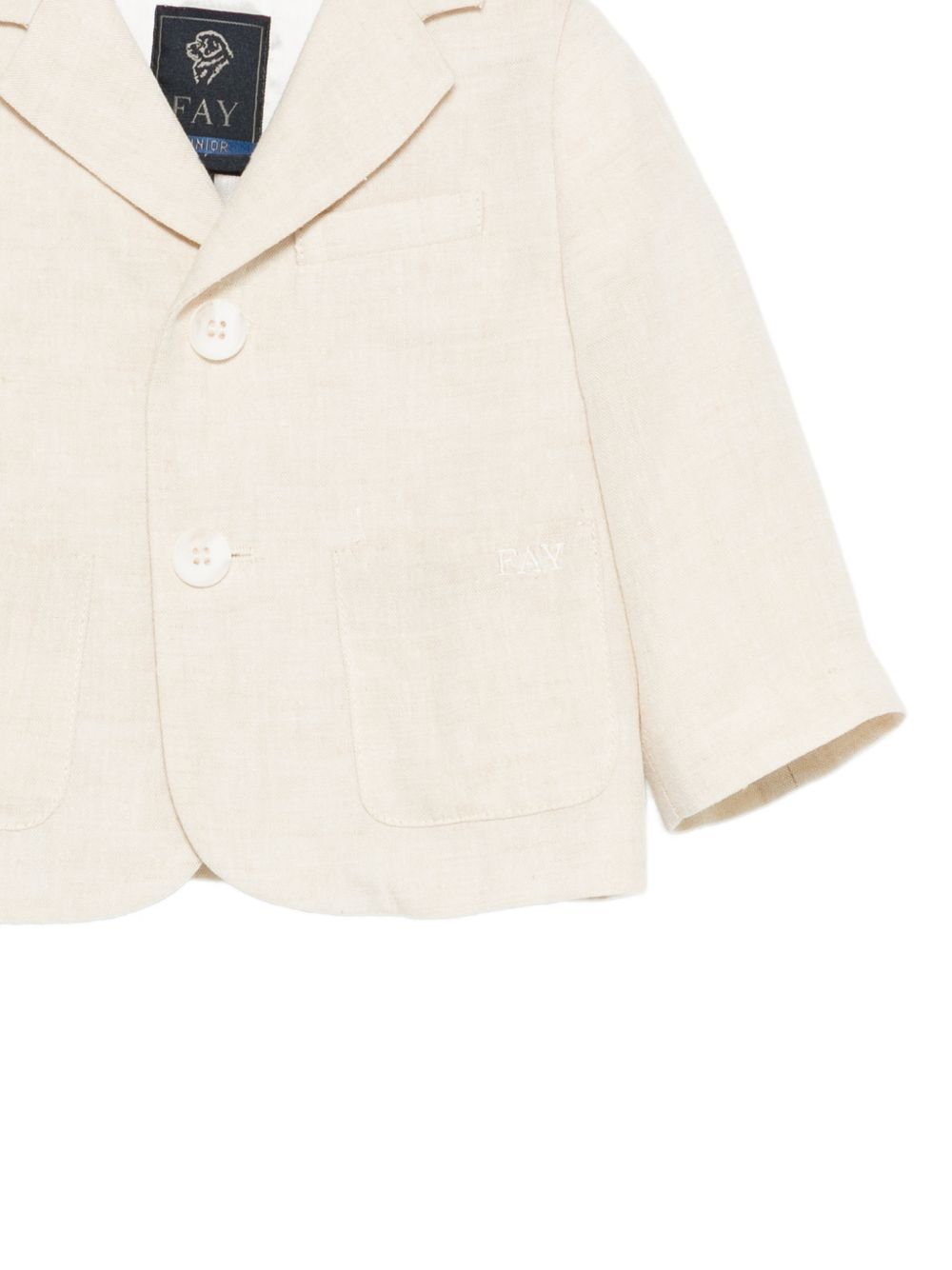 Giacca per neonato Fay Kids beige con revers classici FY2514 I0318 109 FAY KIDS