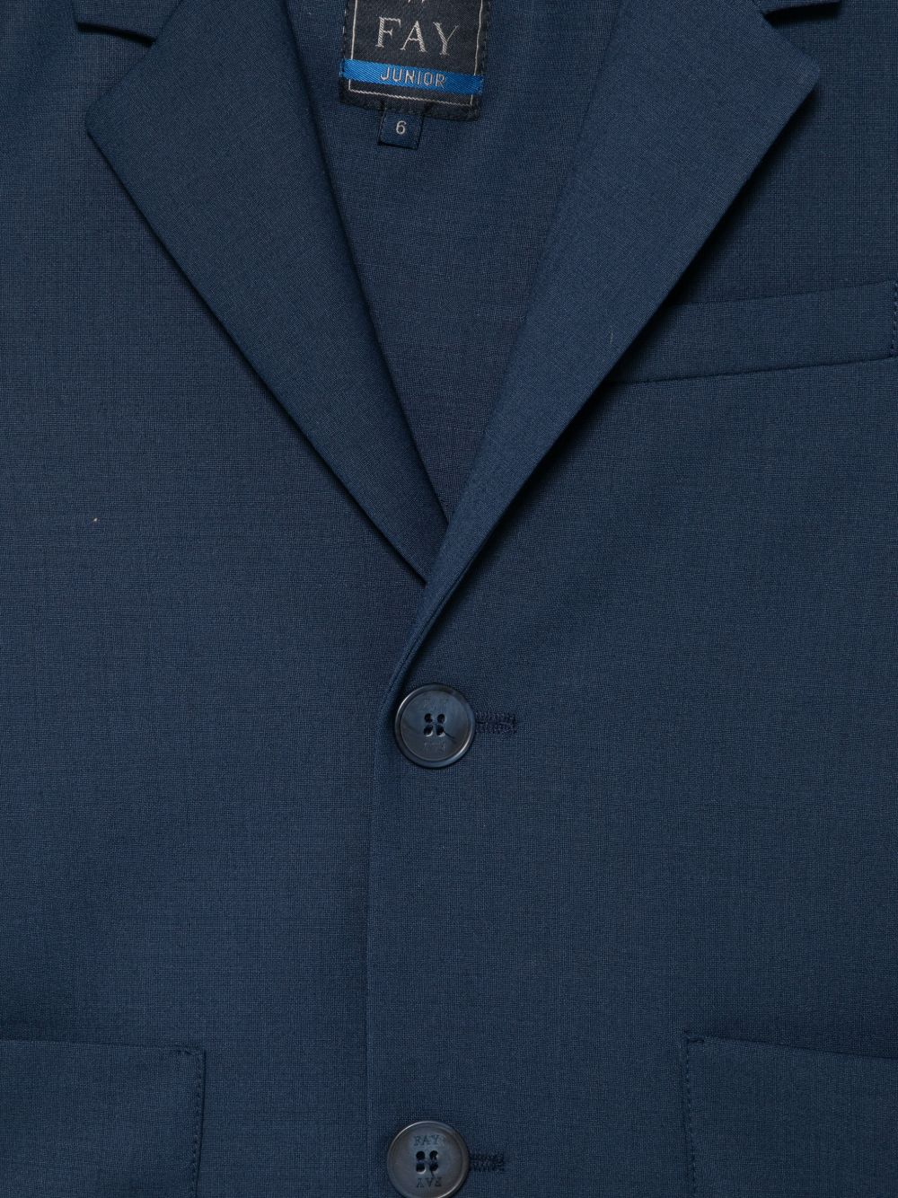 Blazer per bambino Fay Kids blu con revers classici FY2P94 I0315 620 FAY KIDS
