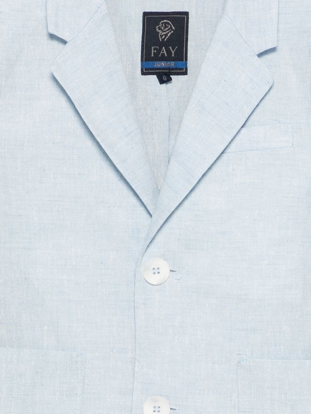 Blazer per bambino Fay Kids azzurro con revers classici FY2Q34 I0318 607 FAY KIDS