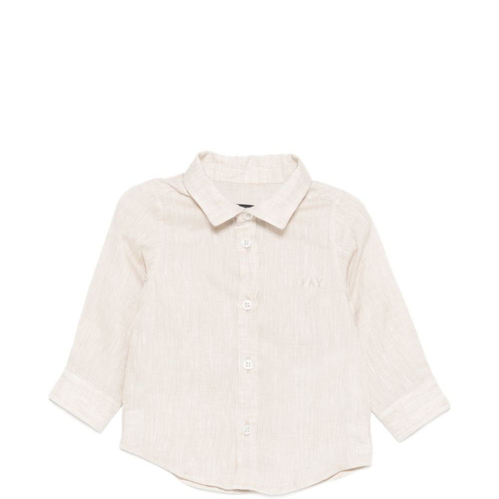 Camicia per neonato Fay Kids beige con colletto classico FY5500 Z3681 107 FAY KIDS