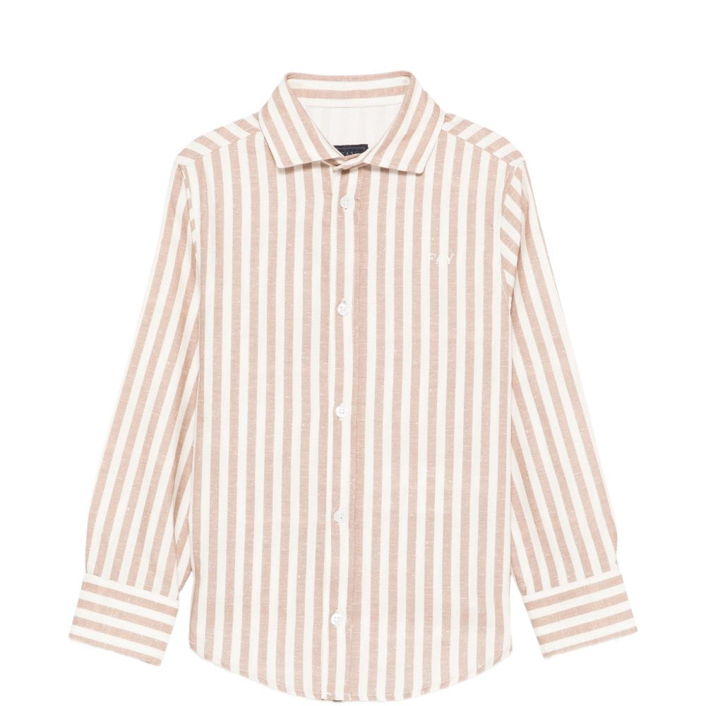 Camicia per bambino Fay Kids beige con righe verticali FY5P30 Z3691 101BR FAY KIDS