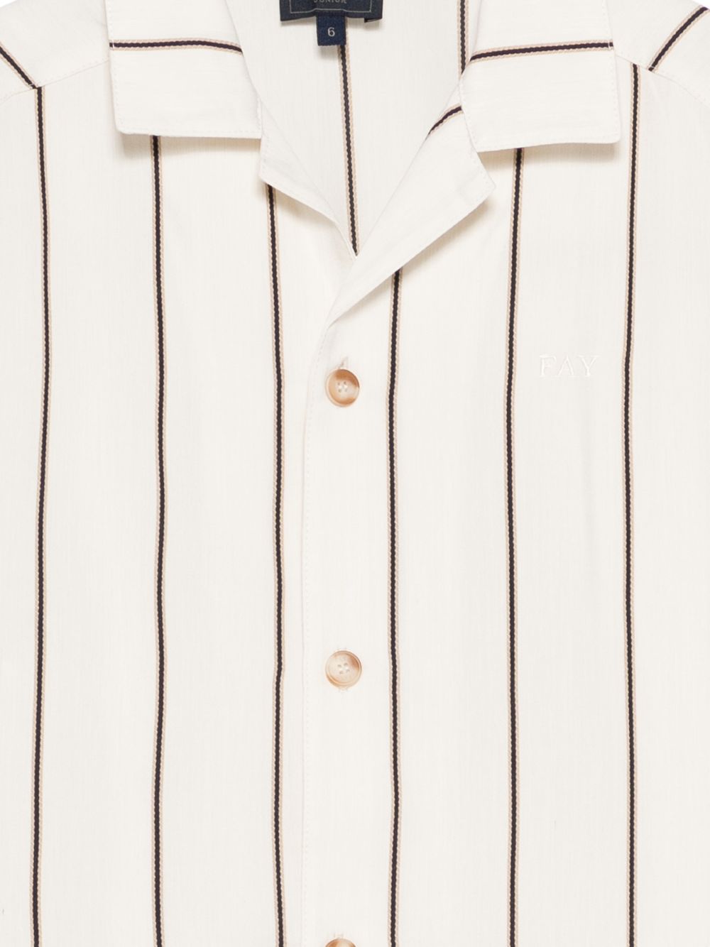 Camicia per bambino Fay Kids beige con design a righe FY5P71 P0581 103BL FAY KIDS