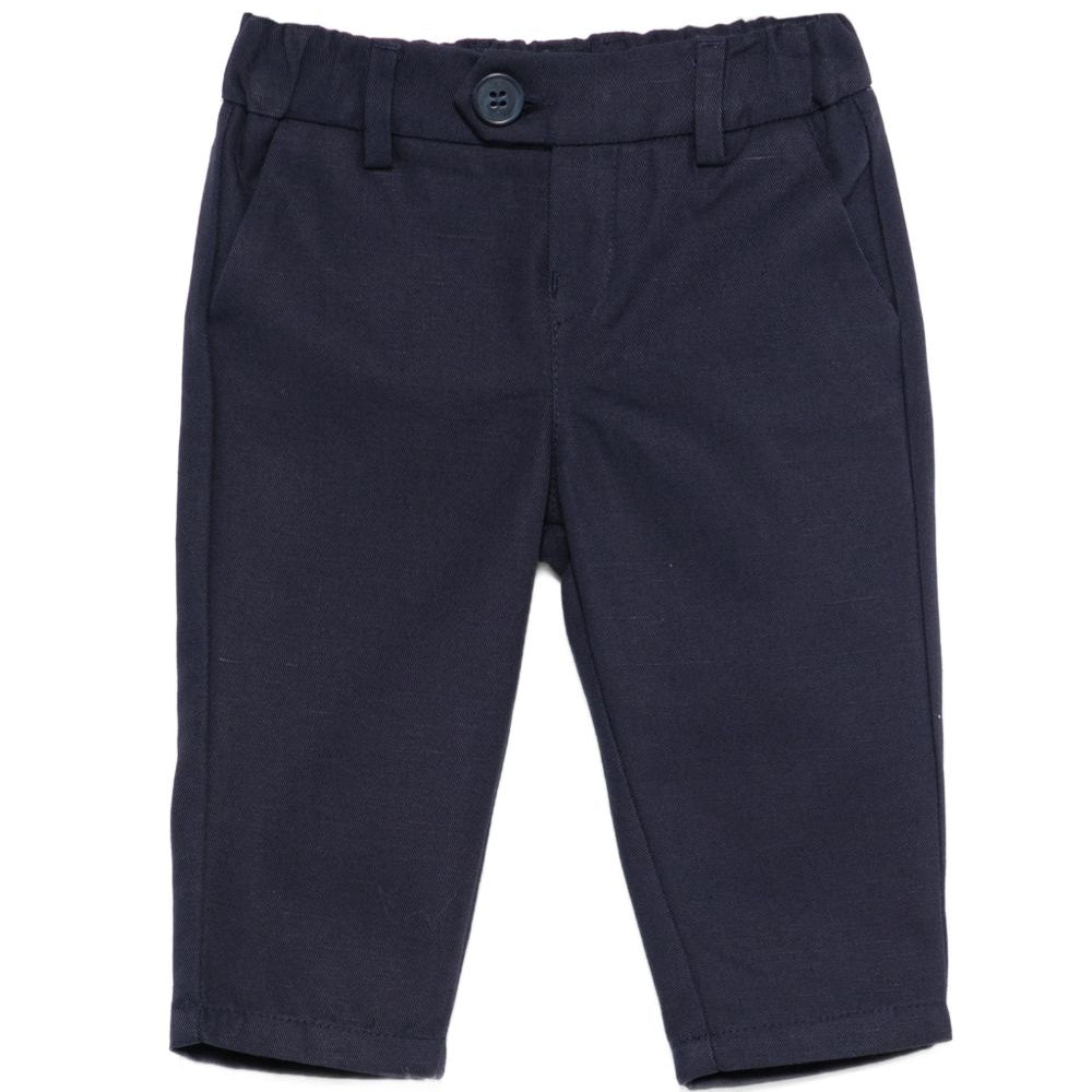 Pantaloni per neonato Fay Kids blu scuro con bottoni FY6500 G0198 620 FAY KIDS