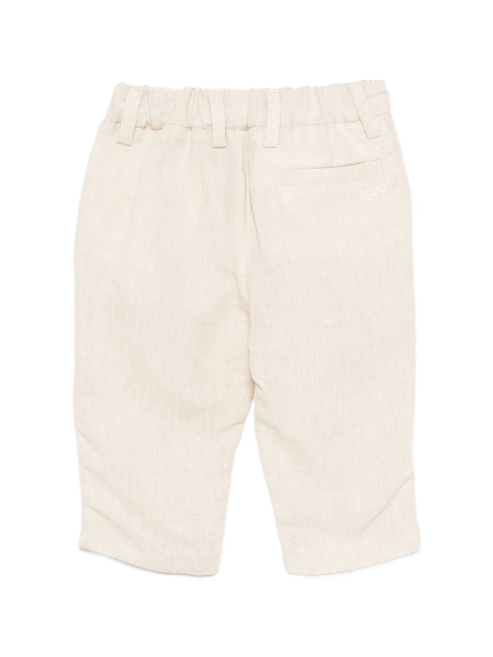 Pantaloni per neonato Fay Kids beige con passanti per cintura FY6500 I0318 109 FAY KIDS