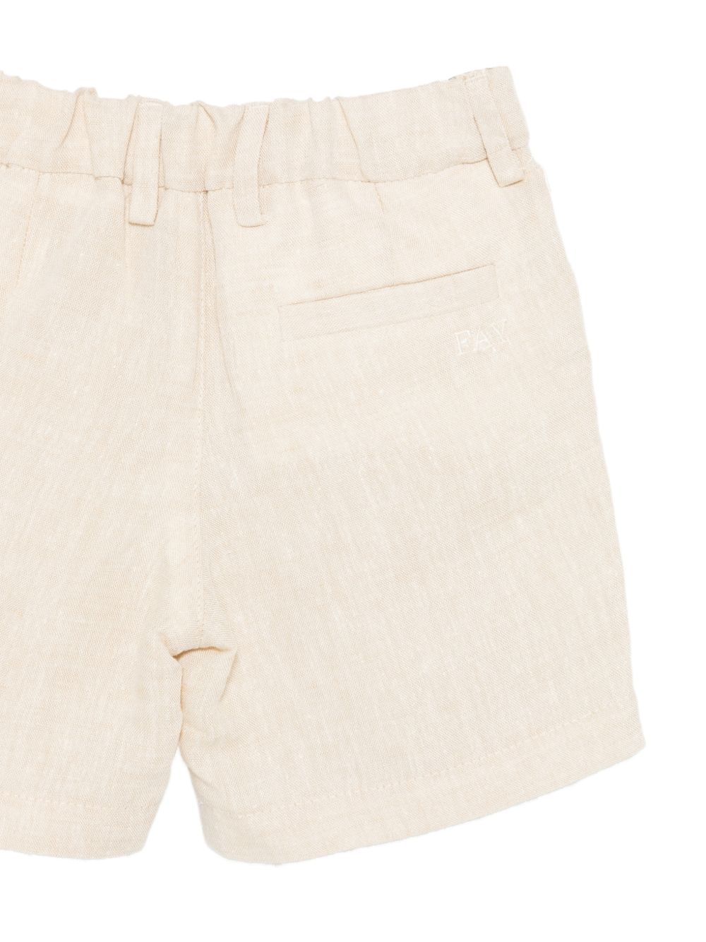 Shorts per neonato Fay Kids beige con logo ricamato sul retro FY6579 I0318 109 FAY KIDS