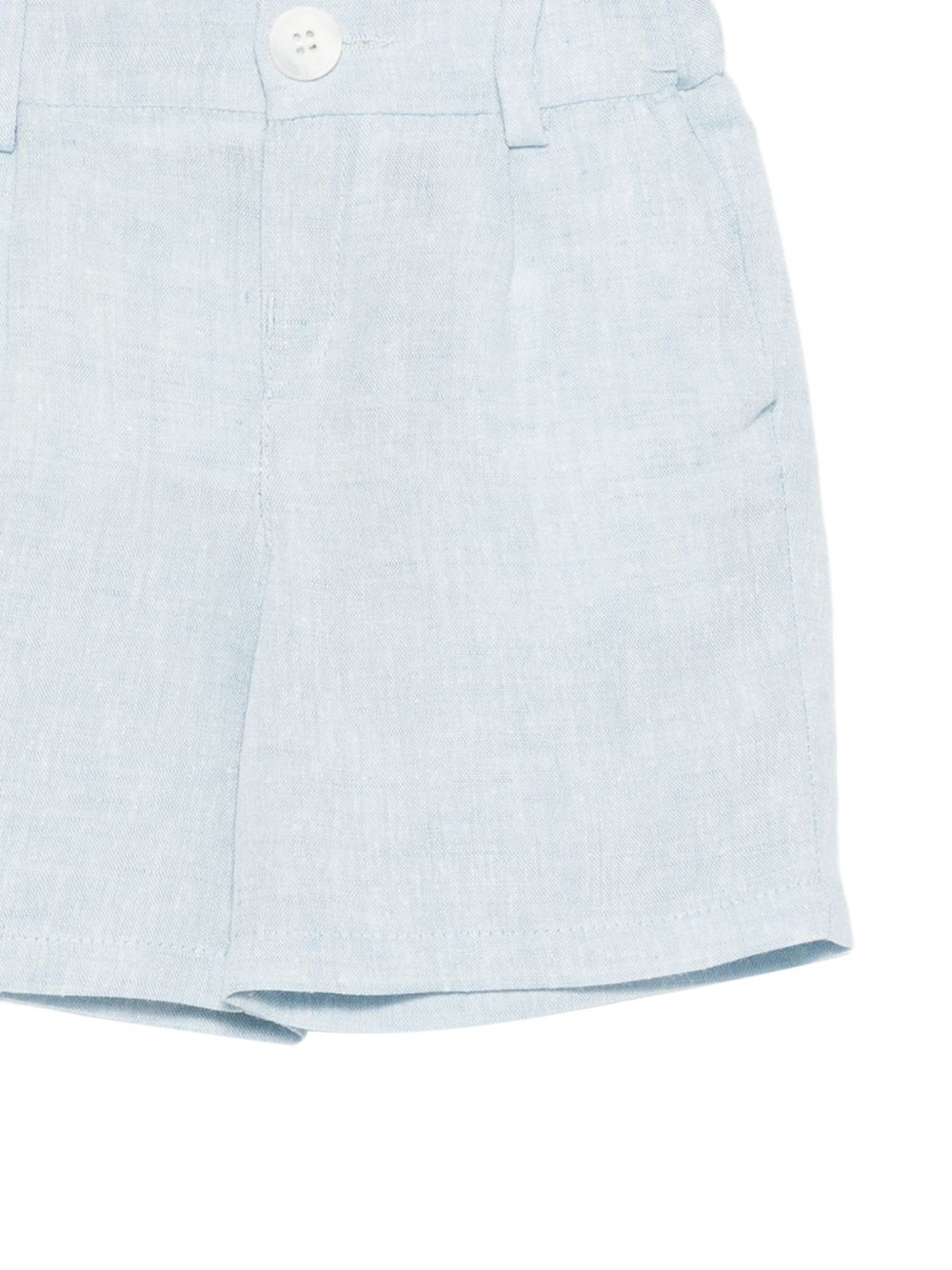 Shorts per neonato Fay Kids azzurri con logo ricamato sul retro FY6579 I0318 607 FAY KIDS