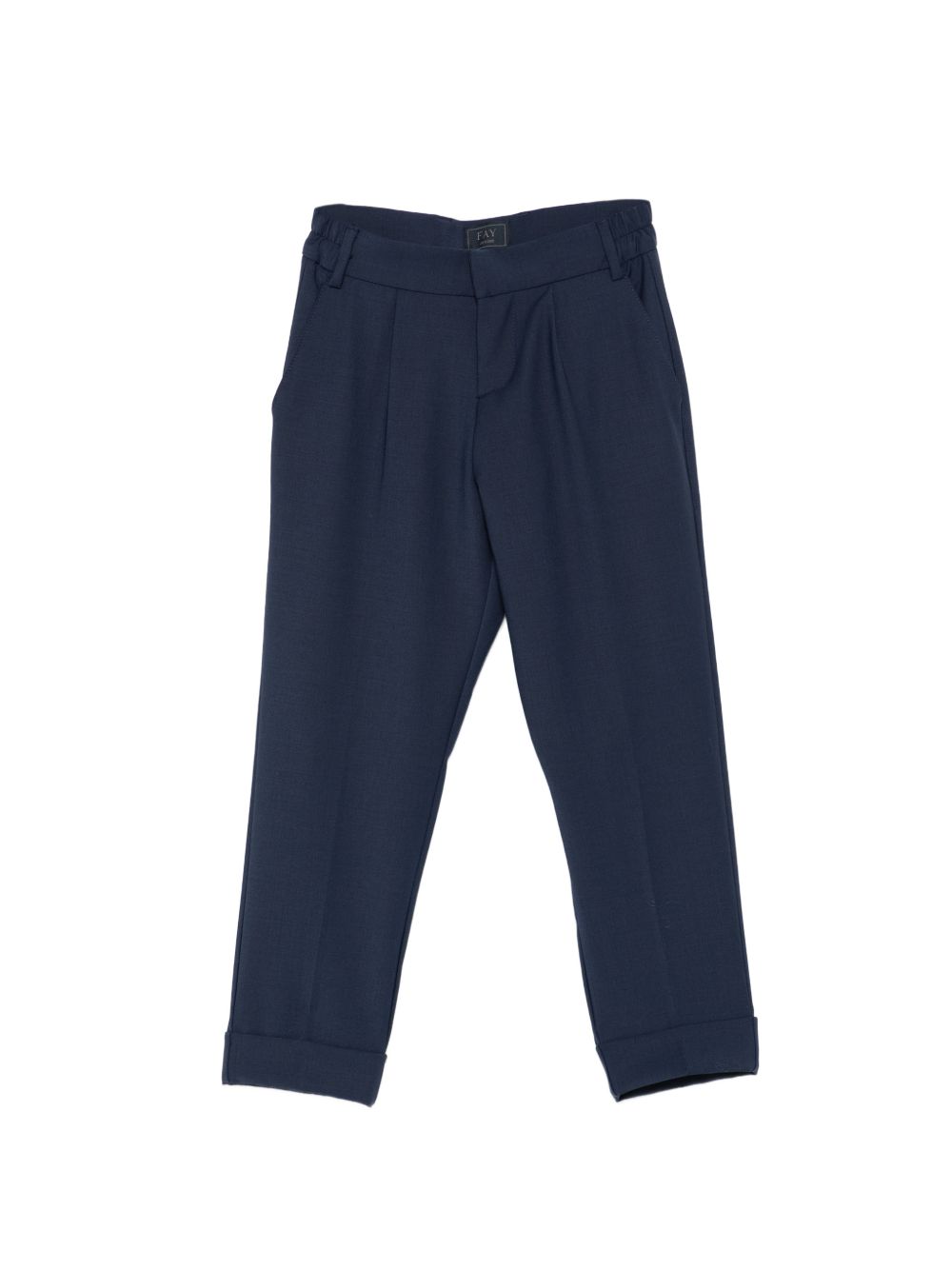 Pantaloni per bambino Fay Kids blu con passanti per cintura FY6P21 I0315 620 FAY KIDS