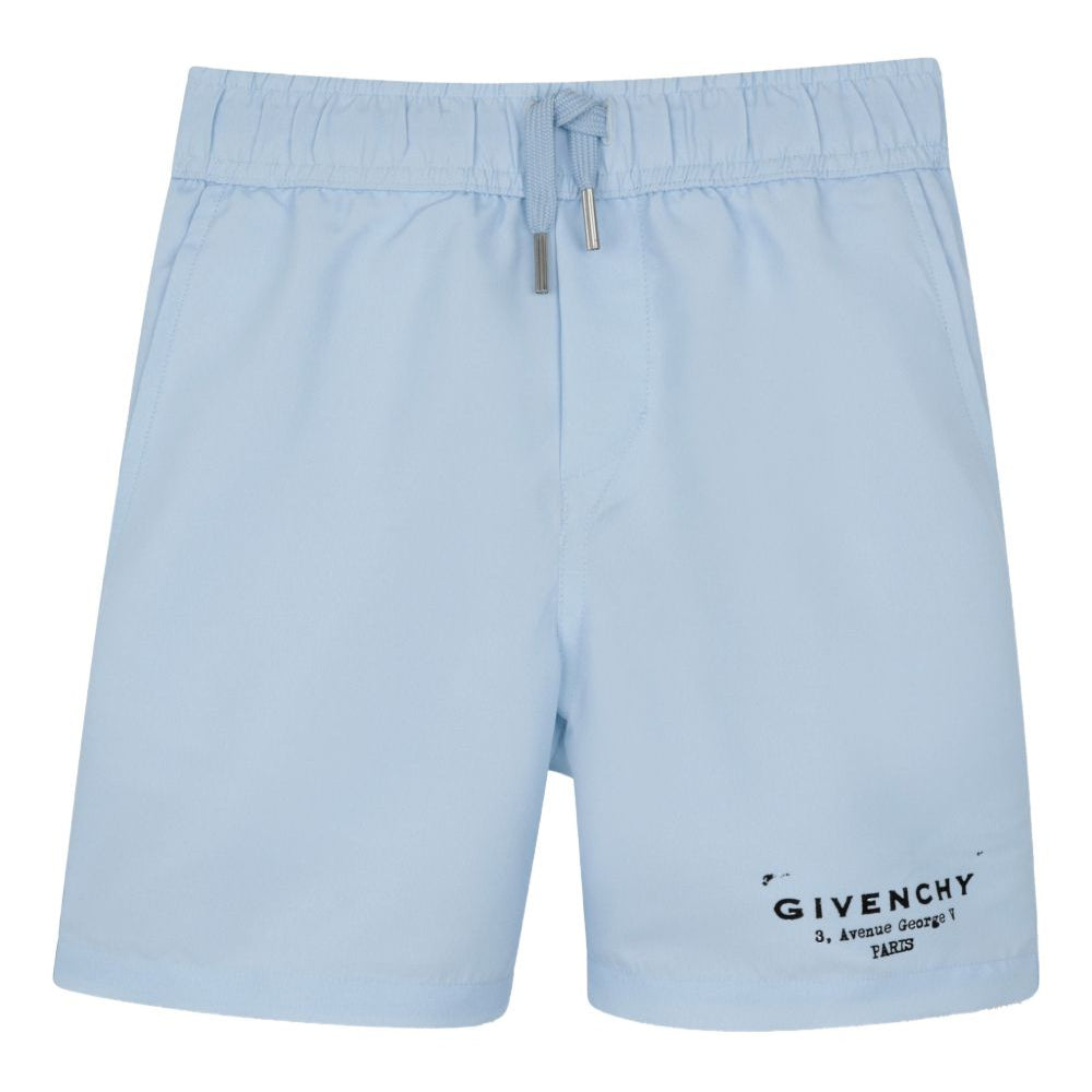 Costume da bagno per bambino Givenchy Kids azzurro con coulisse H31078 77L GIVENCHY KIDS