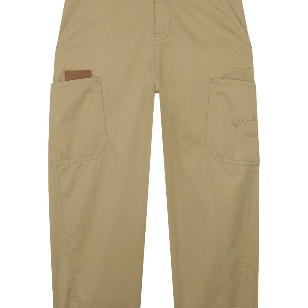 Pantaloni per bambino Givenchy Kids beige con tasche cargo H31093 222 GIVENCHY KIDS