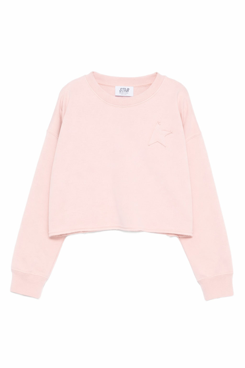 Felpa per bambina Golden Goose Kids rosa con dettaglio stella GKP02629P002488 25523 GOLDEN GOOSE KIDS