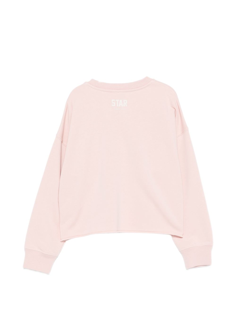 Felpa per bambina Golden Goose Kids rosa con dettaglio stella GKP02629P002488 25523 GOLDEN GOOSE KIDS