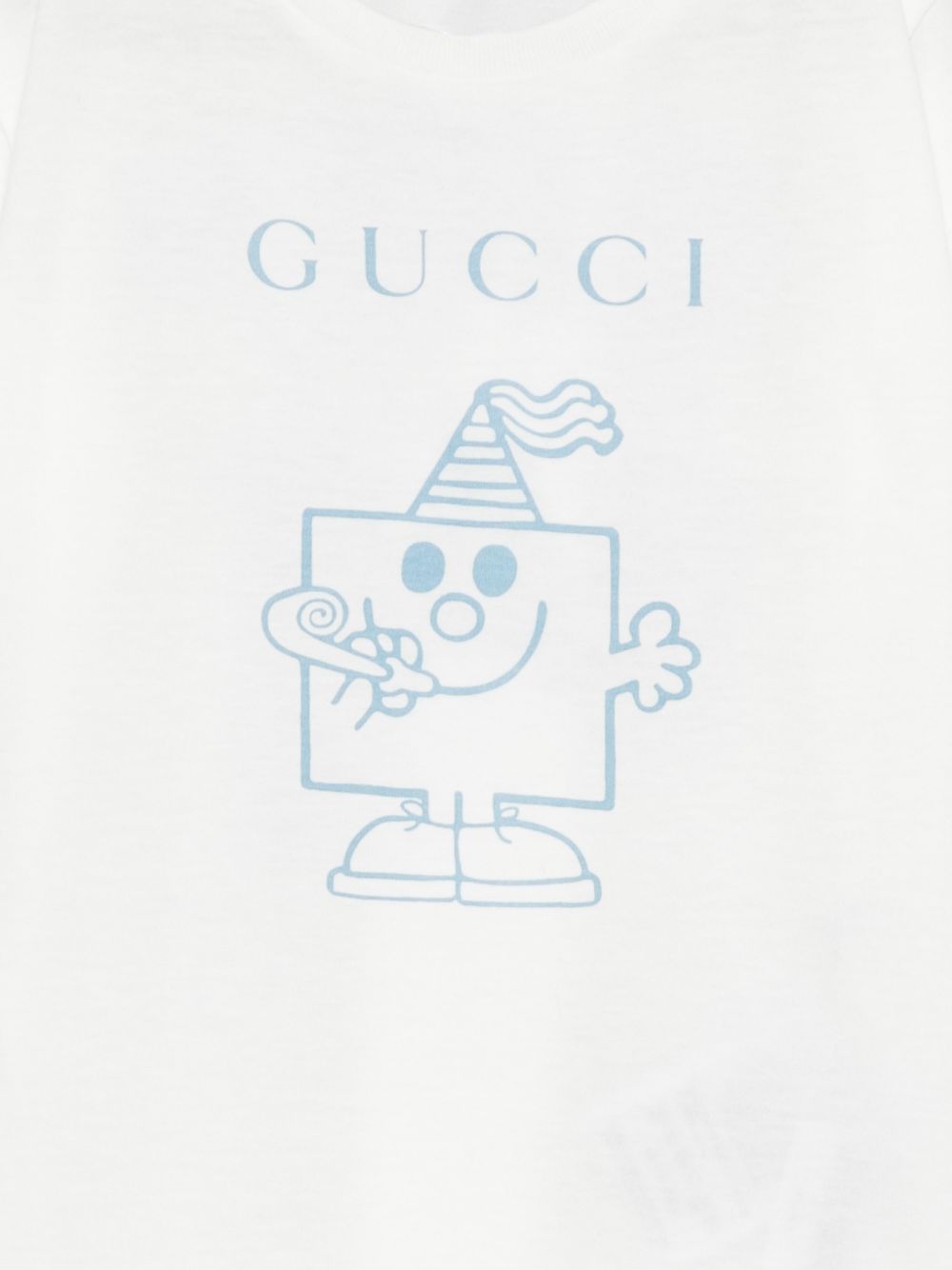 T-shirt per neonata Gucci Kids bianca con motivo Happy Birthday 834576XJHPI 9214 GUCCI KIDS