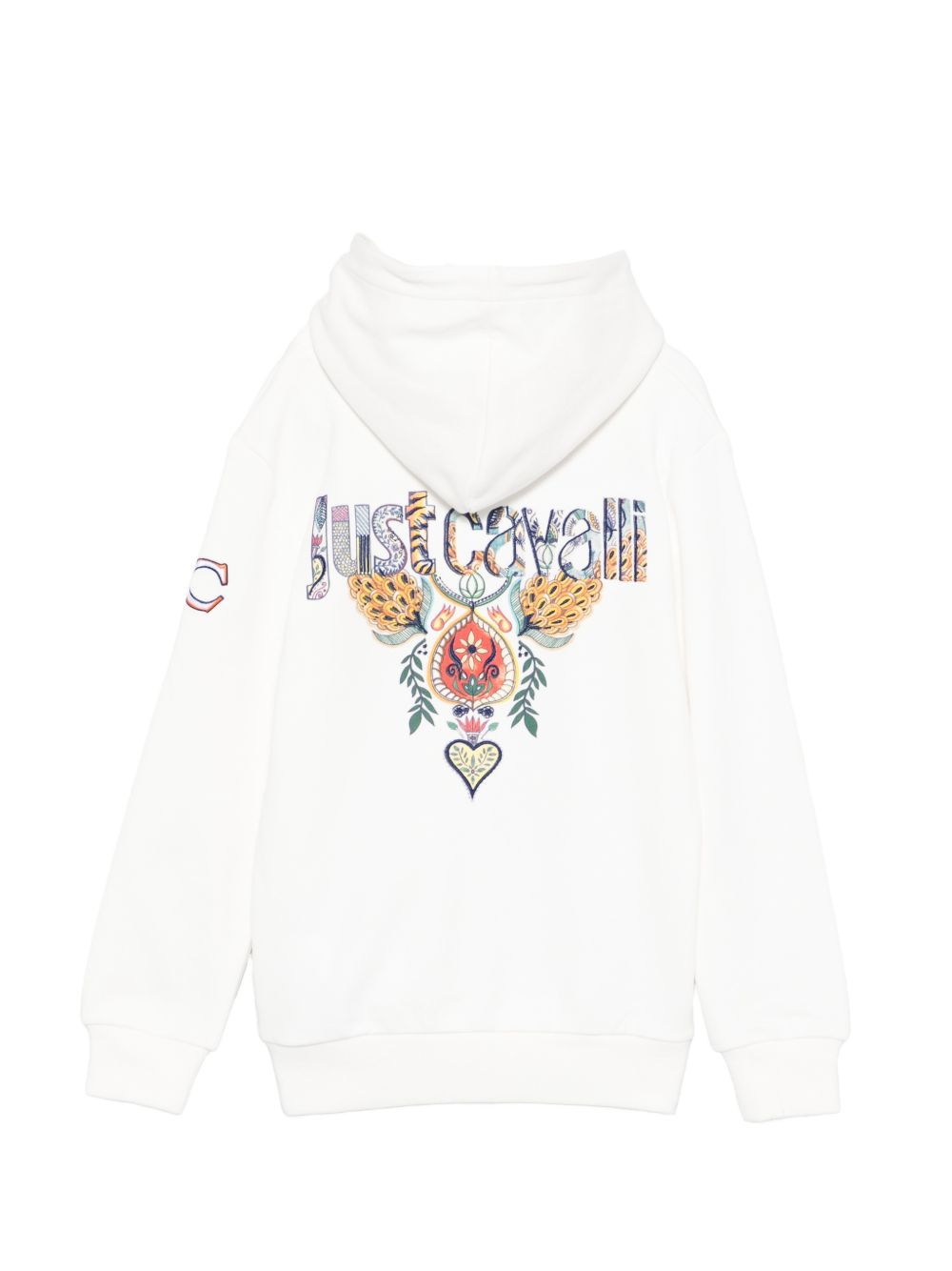 Felpa per bambino Just Cavalli Kids bianca con dettaglio sole JBP26073FE PRISTINE ROBERTO CAVALLI KIDS