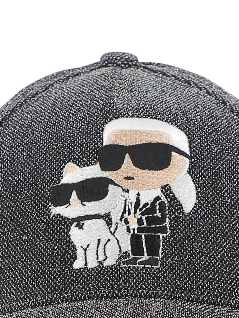 Berretto da baseball per bambino Karl Lagerfeld Kids grigio ricamato Z31198 016 KARL LAGERFELD KIDS