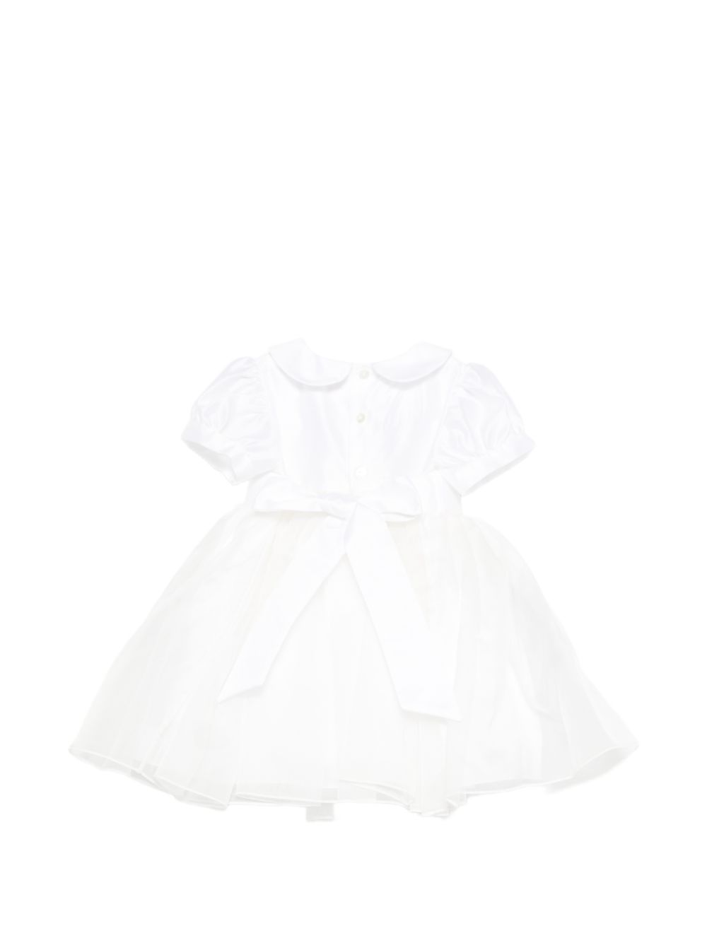 Abiti eleganti per neonata Mariella Ferrari bianco con colletto alla Peter Pan ATI9NB 074 MARIELLA FERRARI KIDS