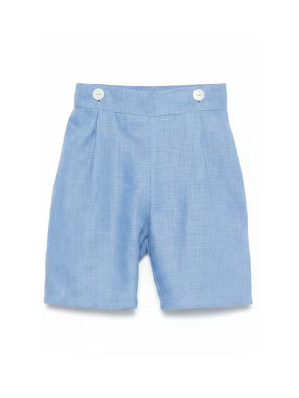 Shorts con bretelle* per neonato Mariella Ferrari azzurri con vita elasticizzata sul retro PNG7BIS AVIO MARIELLA FERRARI KIDS