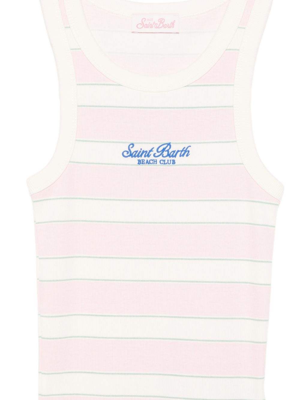 Canotta da donna MC2 Saint Barth rosa con motivo a righe orizzontali AAD001 01906L MC2 ST. BARTH