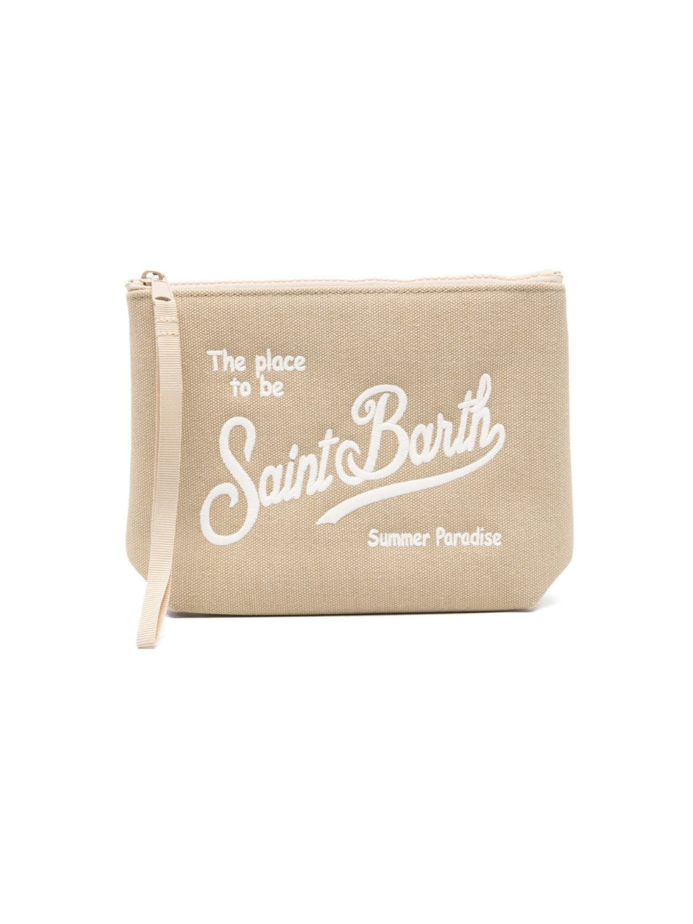 Pochette Aline MC2 Saint Barth beige con logo sul davanti ALI0047 01336L MC2 ST. BARTH KIDS