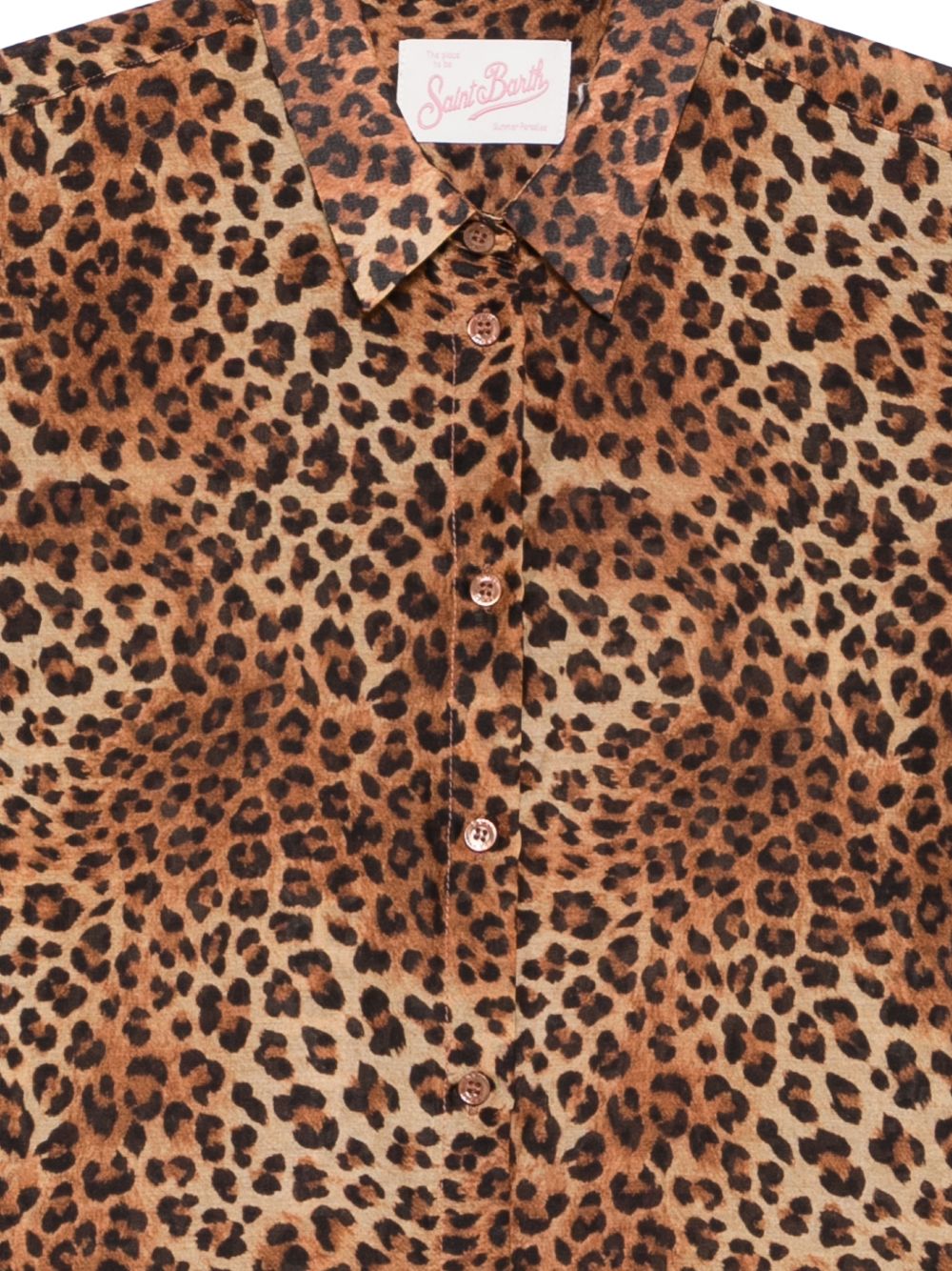 Camicia per donna MC2 Saint Barth animalier con chiusura con bottoni sul davanti BRIG001 00168L MC2 ST. BARTH