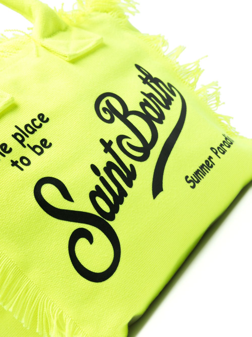 Borsa Colette MC2 Saint Barth gialla con stampa logo a contrasto COL0001 00007D MC2 ST. BARTH KIDS