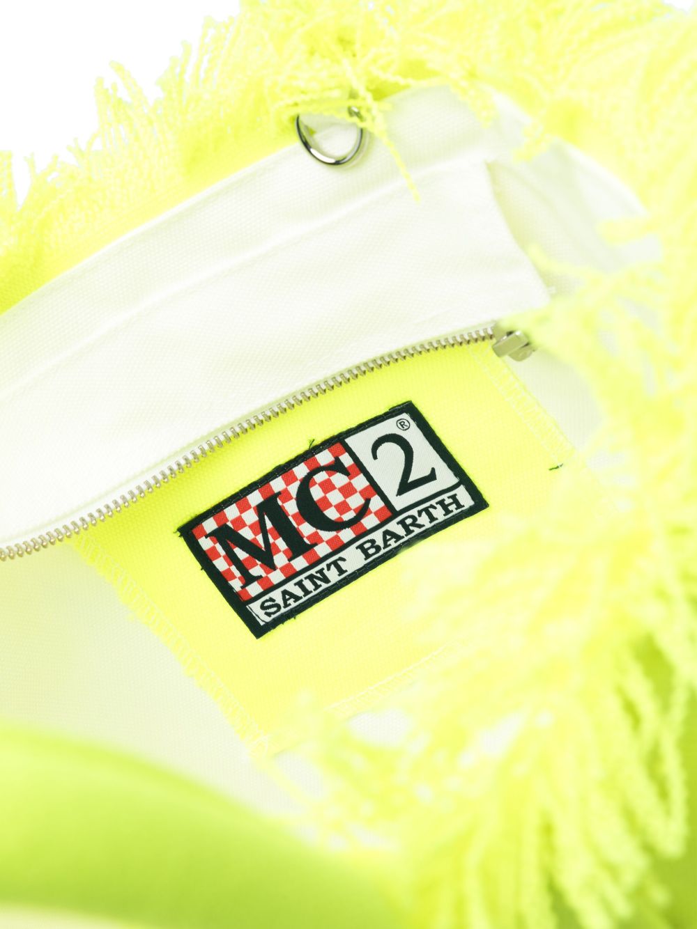 Borsa Colette MC2 Saint Barth gialla con stampa logo a contrasto COL0001 00007D MC2 ST. BARTH KIDS