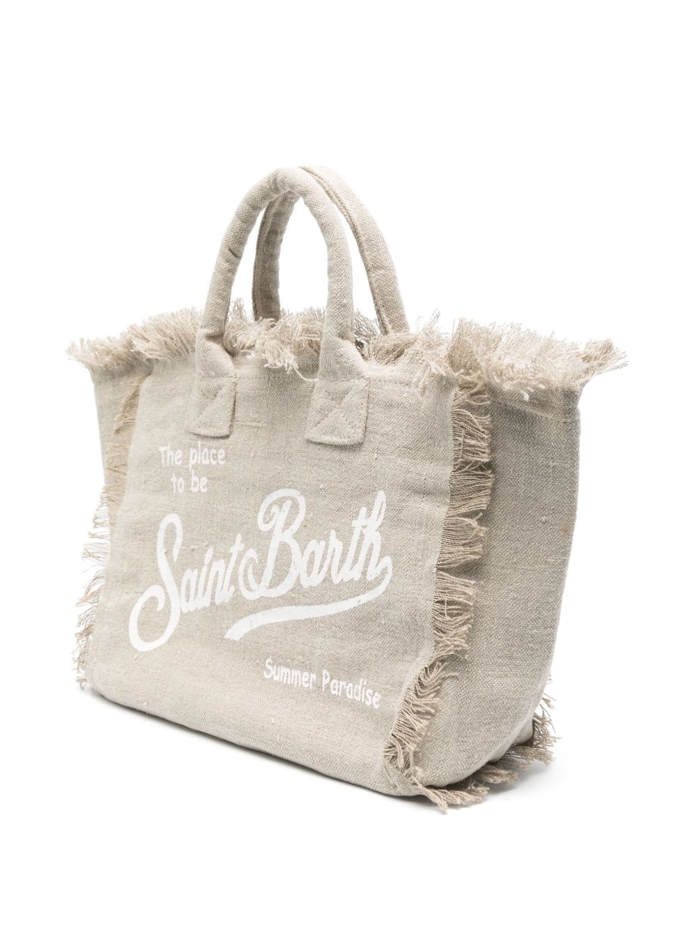 Borsa tote Colette MC2 Saint Barth beige con stampa logo COL0018 01139L MC2 ST. BARTH KIDS