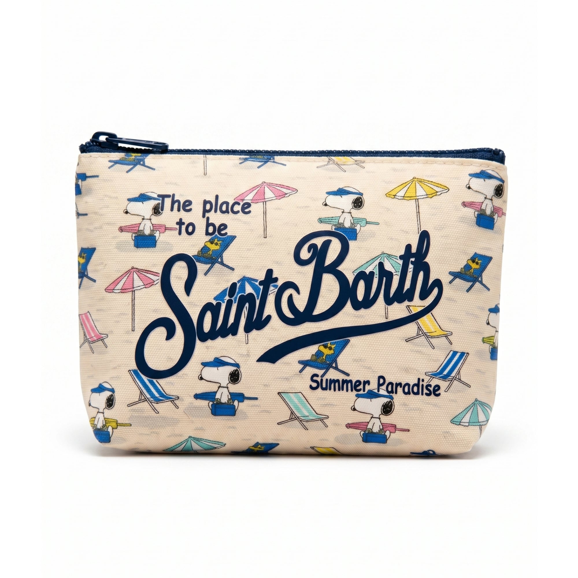 Pochette Aline MC2 Saint Barth x Peanuts beige con stampa grafica all-over ALIN001 00592L MC2 ST. BARTH KIDS