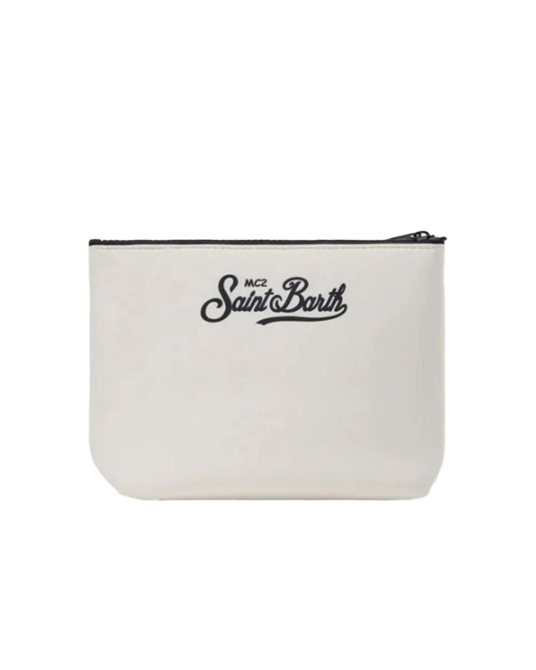 Pochette Aline MC2 Saint Barth bianca con stampa Racing Team sul davanti ALIN001 07773L MC2 ST. BARTH KIDS
