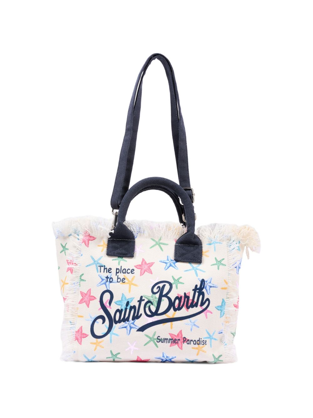 Borsa Colette MC2 Saint Barth bianca con stampa stelle marine COL0001 00578L MC2 ST. BARTH KIDS