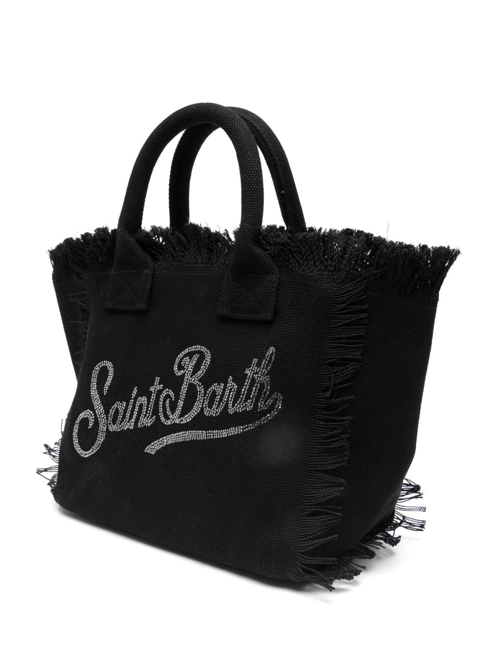 Borsa Colette MC2 Saint Barth nera con logo impreziosito da strass COL0001 02563L MC2 ST. BARTH KIDS