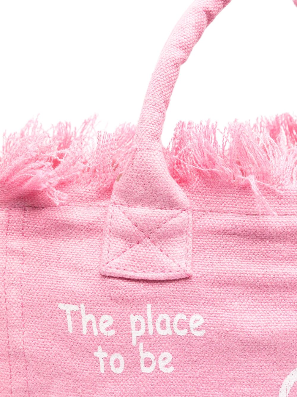 Borsa tote Colette MC2 Saint Barth rosa con stampa logo COL0018 00142L MC2 ST. BARTH KIDS