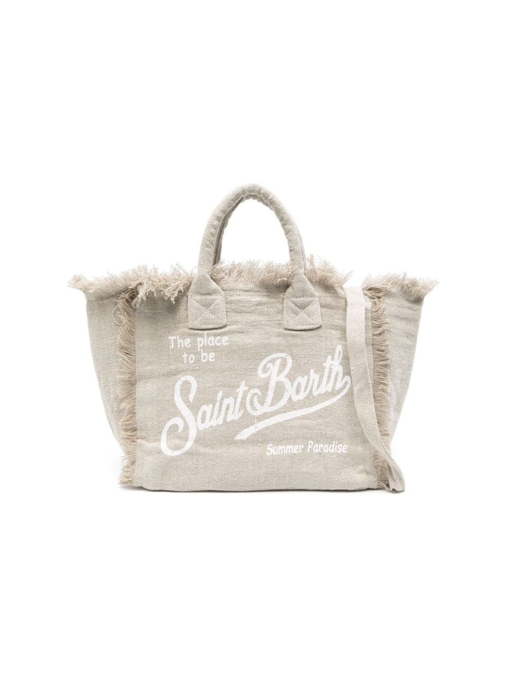 Borsa tote Colette MC2 Saint Barth beige con stampa logo COL0018 01139L MC2 ST. BARTH KIDS