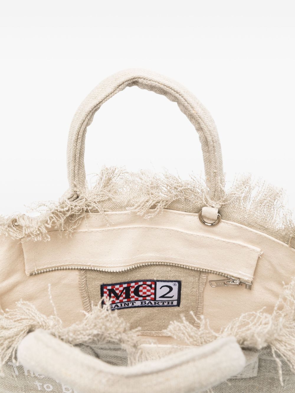 Borsa tote Colette MC2 Saint Barth beige con stampa logo COL0018 01139L MC2 ST. BARTH KIDS
