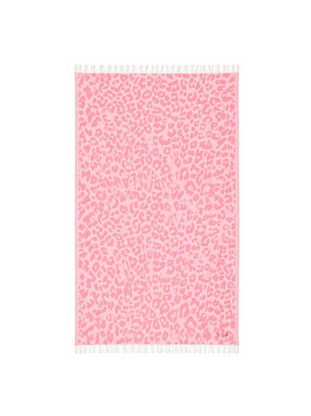 Telo mare MC2 Saint Barth rosa con motivo animalier FOUT009 02713L MC2 ST. BARTH KIDS