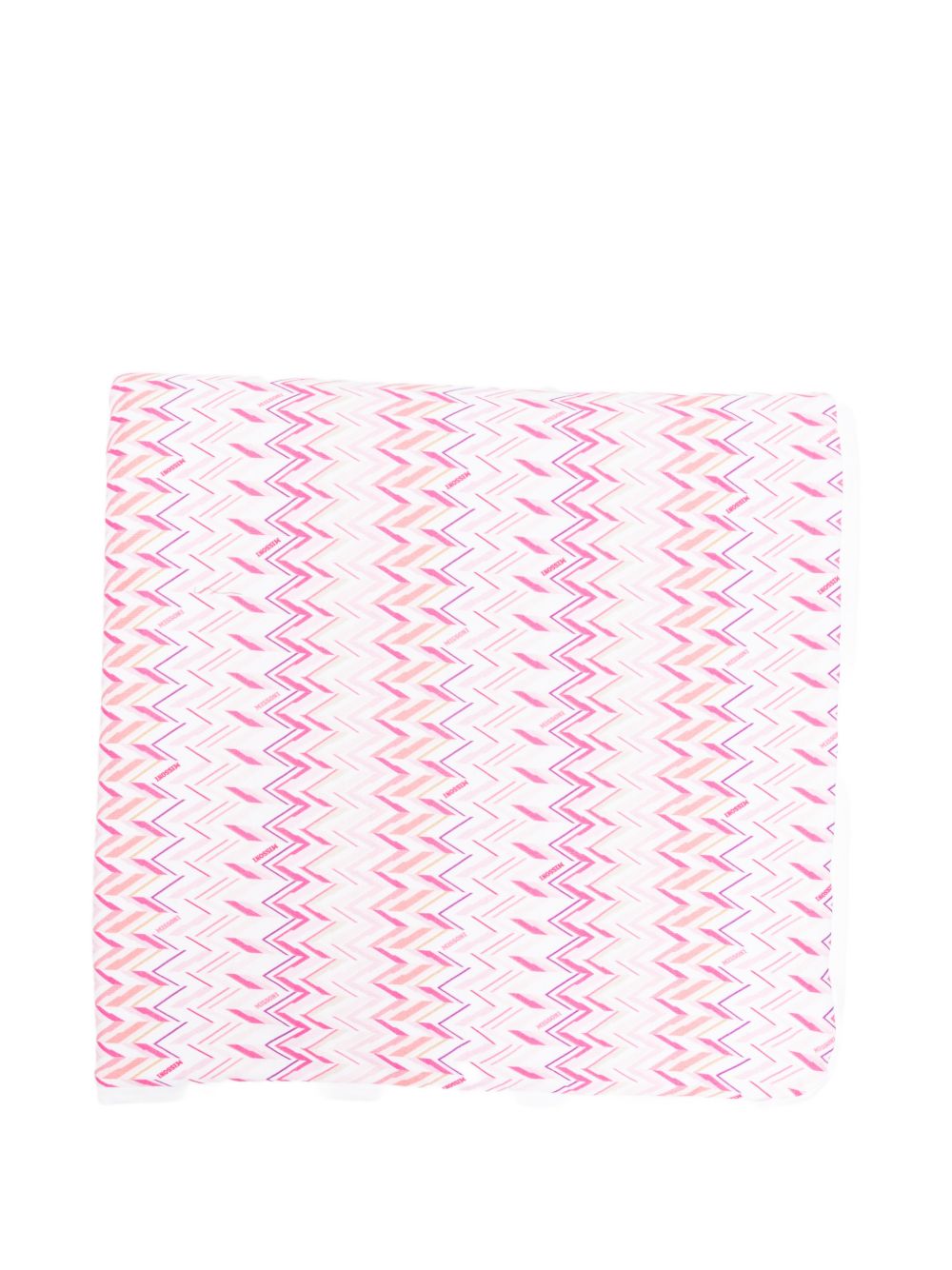 Coperta per neonata Missoni Kids rosa con motivo a zigzag MY0010 Z3674 100FU MISSONI KIDS