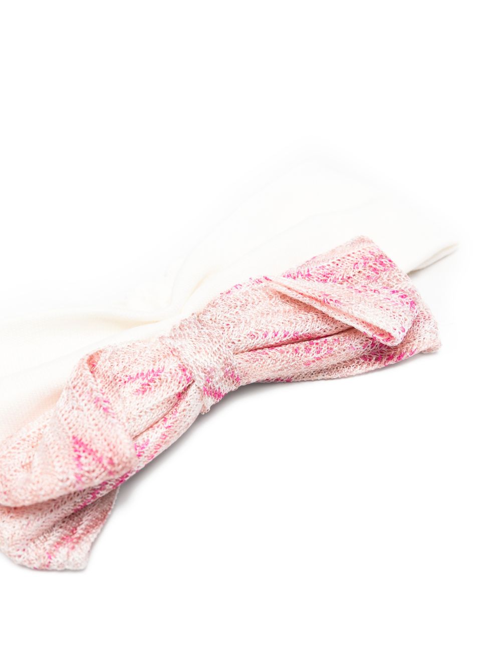 Cerchietto per neonata Missoni Kids bianco avorio con fiocco MY0054 L0392 504AV MISSONI KIDS