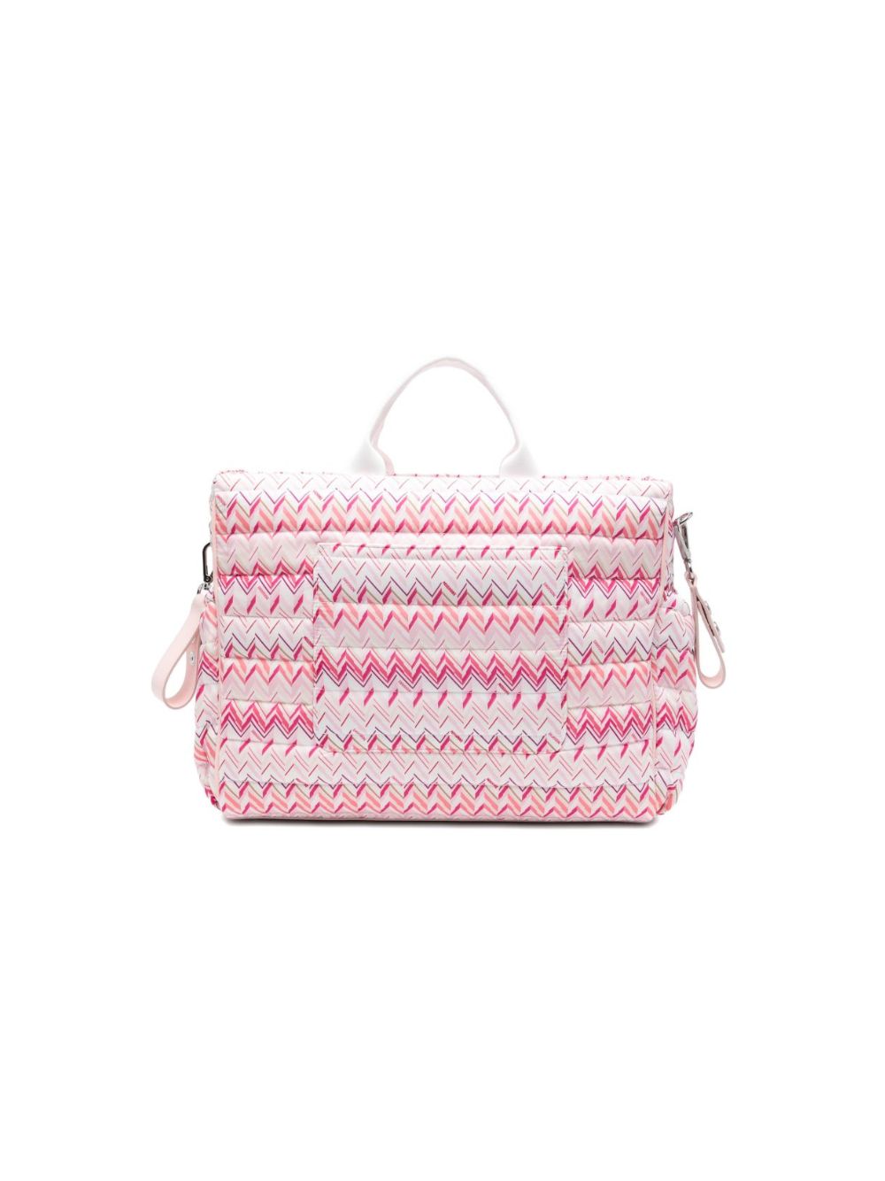 Borsa fasciatoio per neonati Missoni Kids bianca trapuntata a zig-zag MY0068 N0412 100FU MISSONI KIDS
