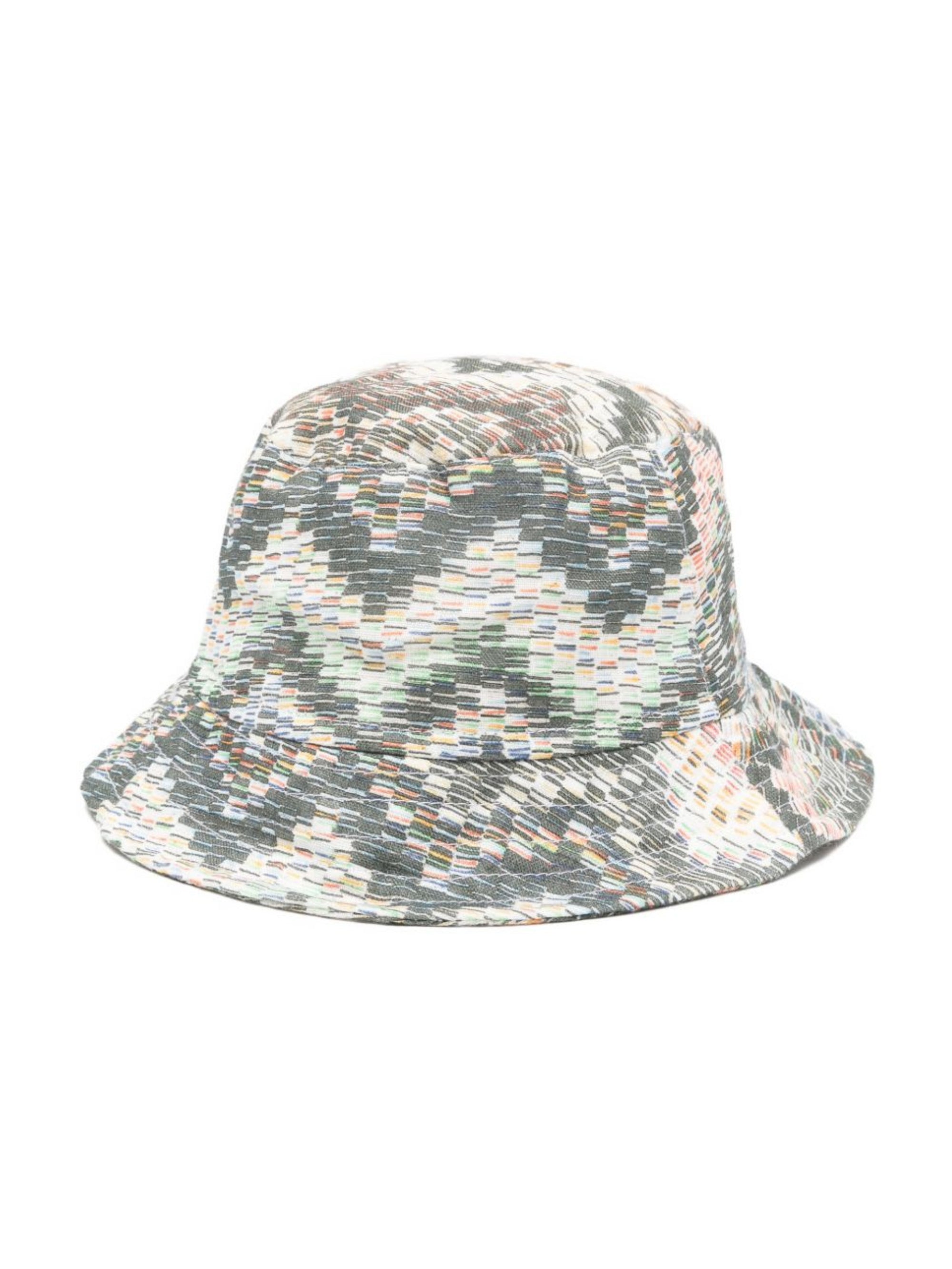 Cappello per bambino Missoni Kids grigio con design a zig-zag MY0P57 P0595 998 MISSONI KIDS