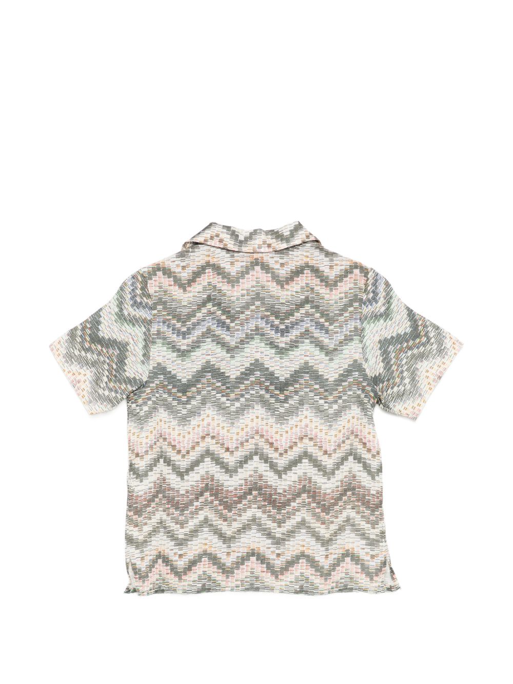 Camicia per bambino Missoni Kids beige con motivo all-over MY5P11 P0595 998 MISSONI KIDS