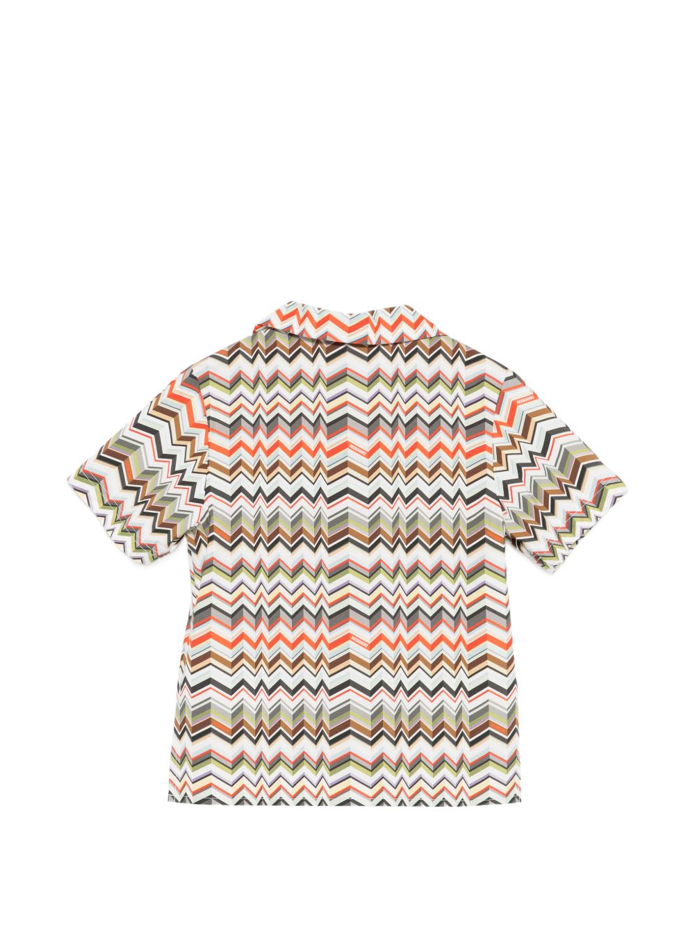 Camicia per bambino Missoni Kids beige chiaro con colletto stile campeggio MY5P31 P0606 997 MISSONI KIDS